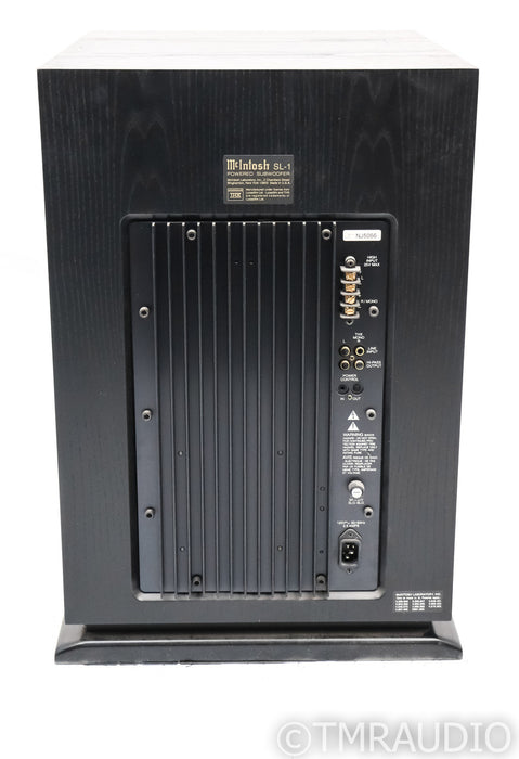 McIntosh SL-1 12" Powered Subwoofer; SL1; Black Ash