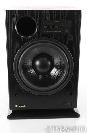 McIntosh SL-1 12" Powered Subwoofer; SL1; Black Ash; AS-IS (Broken Driver)