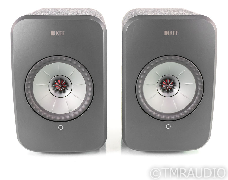 KEF LSX Wireless Powered Bookshelf Speakers; LS-X; Kvadrat Fabric Pair