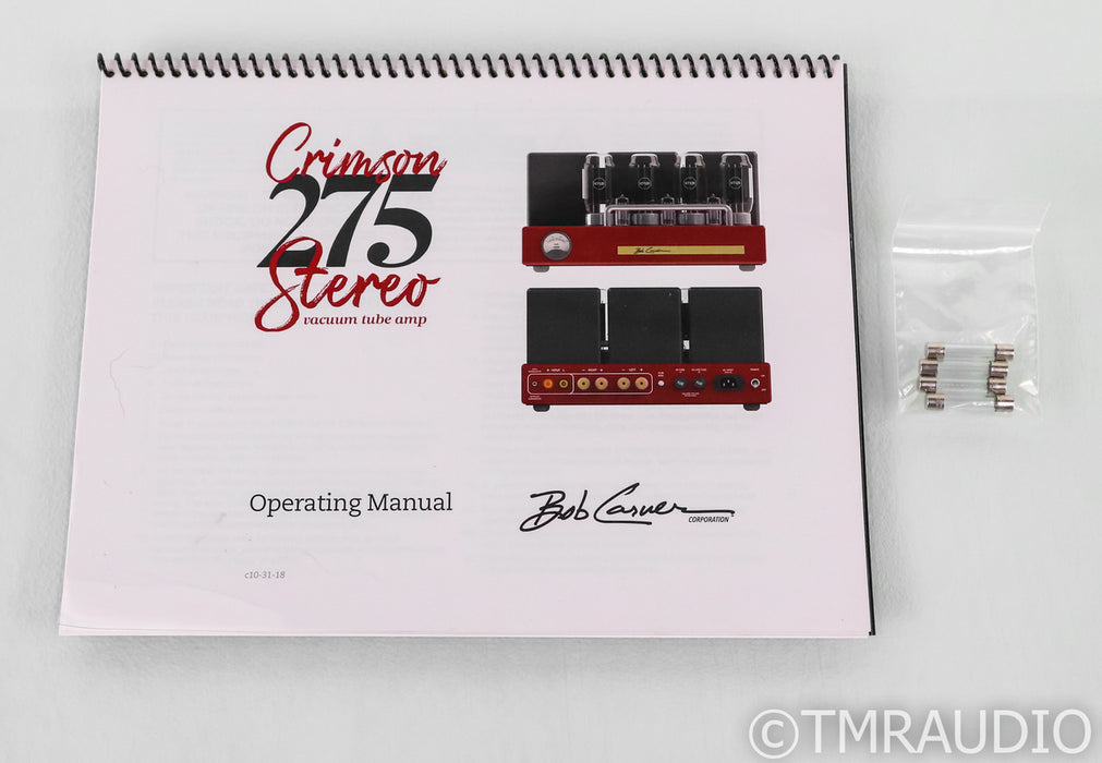 Bob Carver Crimson 275 Stereo Tube Power Amplifier