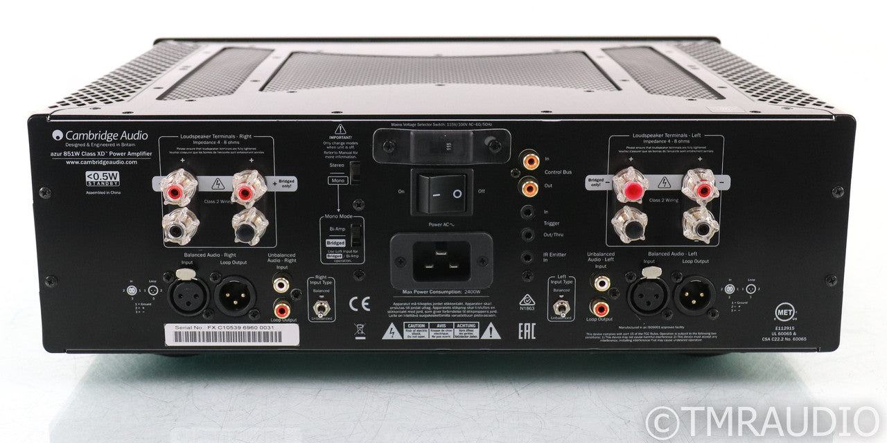 Cambridge Audio Azur 851W Stereo Power Amplifier; Black; 851-W; Class XD