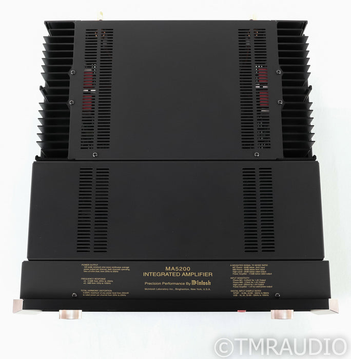 McIntosh MA5200 Stereo Integrated Amplifier; Remote; DAC; MM Phono