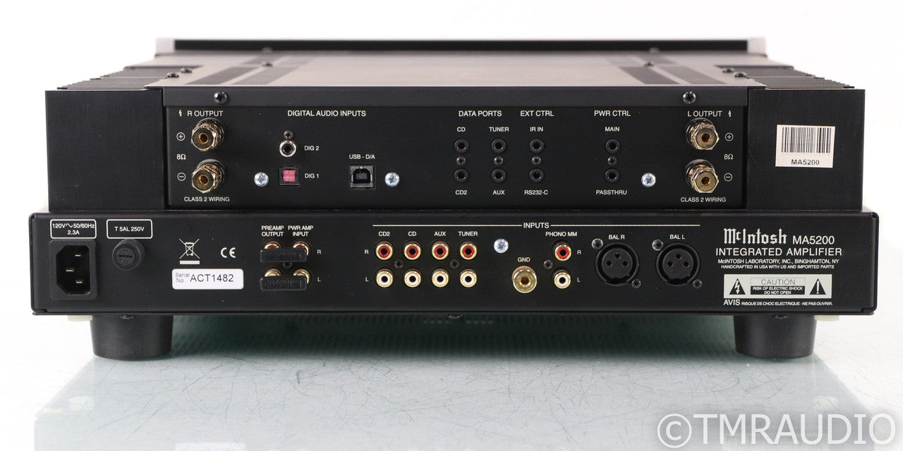McIntosh MA5200 Stereo Integrated Amplifier; Remote; DAC; MM Phono