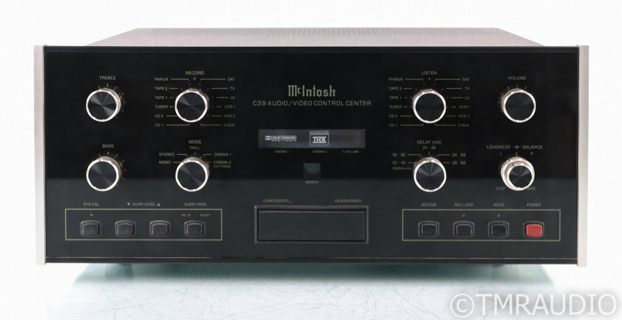McIntosh C39 5.1 Channel Home Theater Processor; C-39; Remote; MM Phono