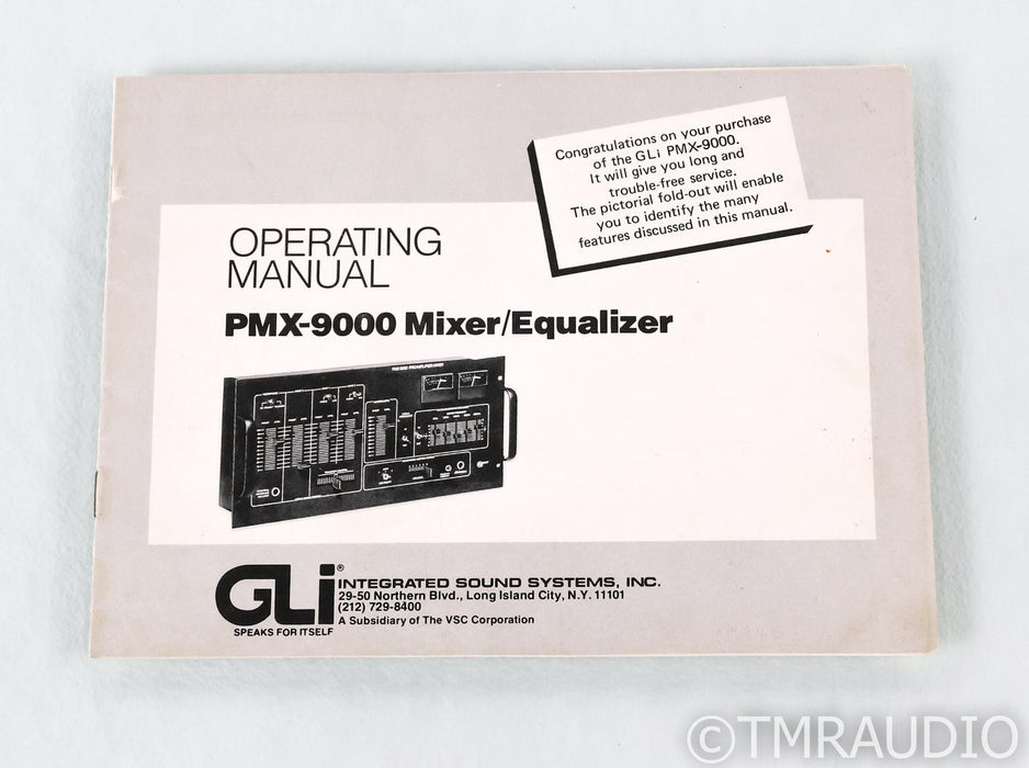GLI PMX 9000 DJ Preamplifier / Mixer; PMX9000 w/ Cabinet