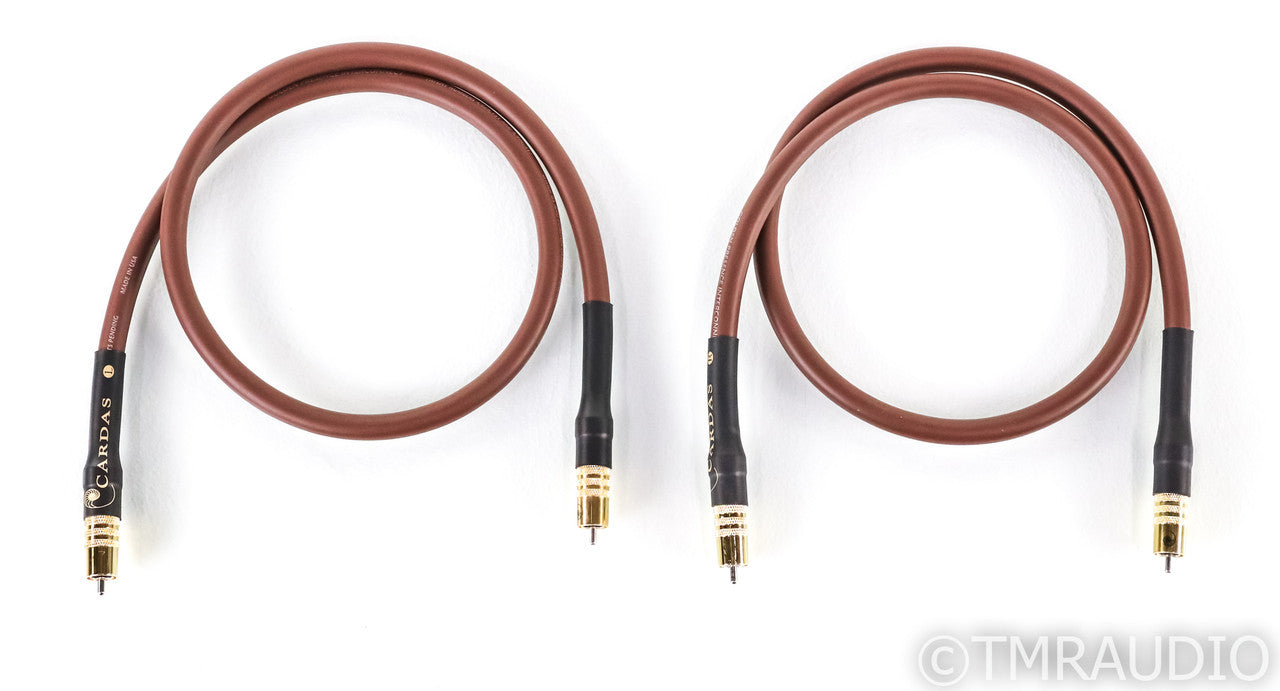 Cardas Golden Presence RCA Cables; 1m Pair Interconnects