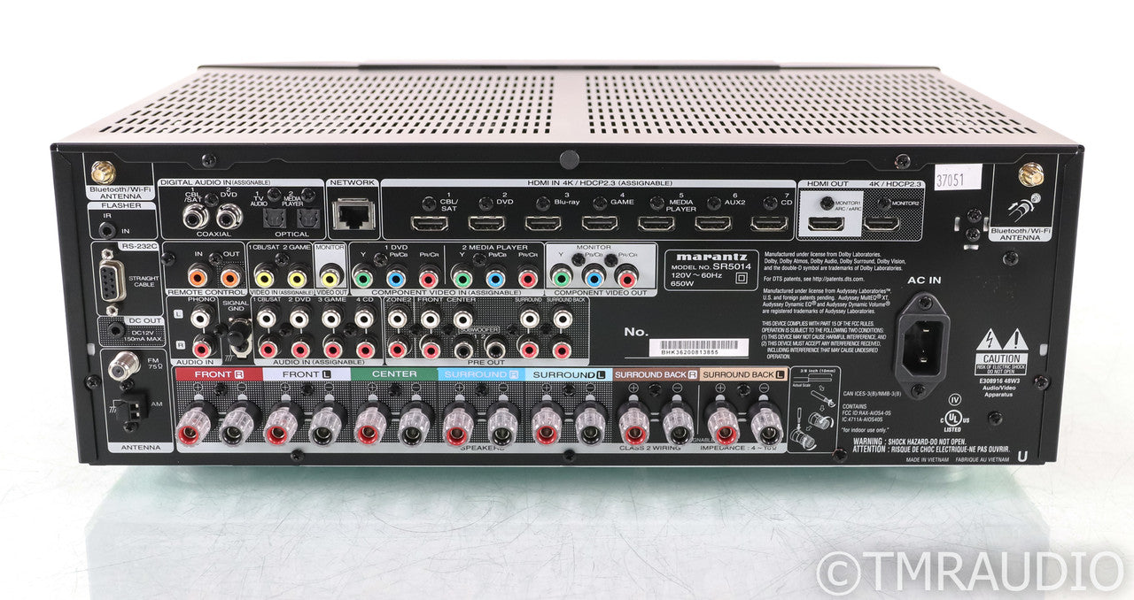 Marantz SR5014 7.2 Channel Home Theater Receiver; SR-5014; Remote; 4K HD