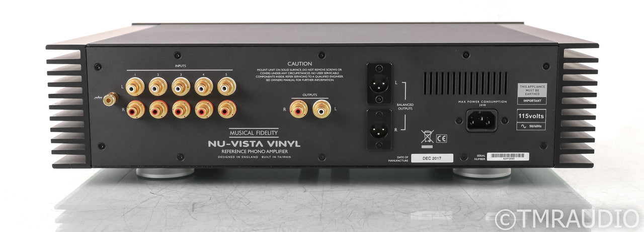 Musical Fidelity Nu-Vista Vinyl MM / MC Phono Preamplifier; NuVista; Black