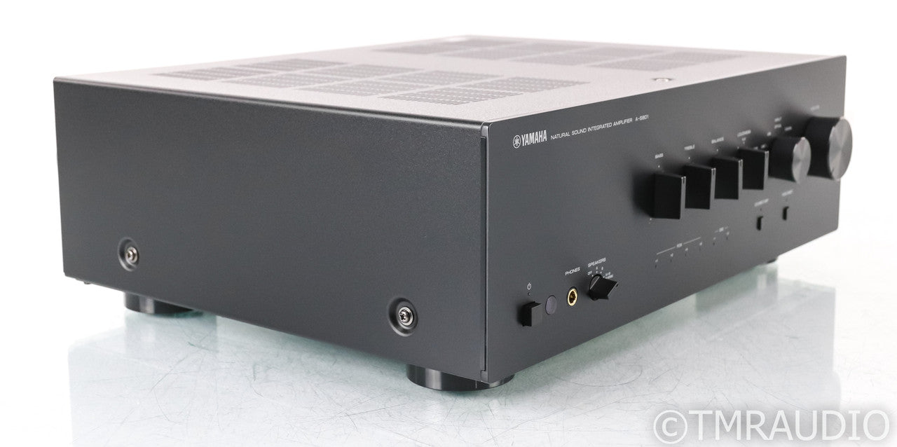 Yamaha A-S801 Stereo Integrated Amplifier; Black; Remote; MM Phono