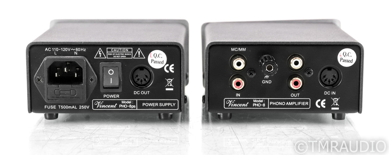 Vincent Audio PHO-8 MM / MC Phono Preamplifier; Pho8; Silver