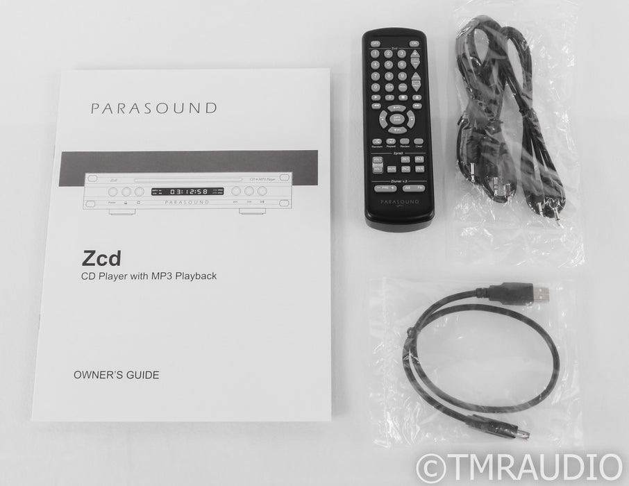 Parasound Zcd CD Player; Black; MP3; Remote