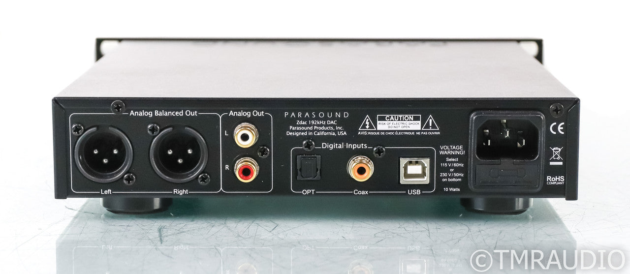 Parasound Zdac DAC; D/A Converter; Black