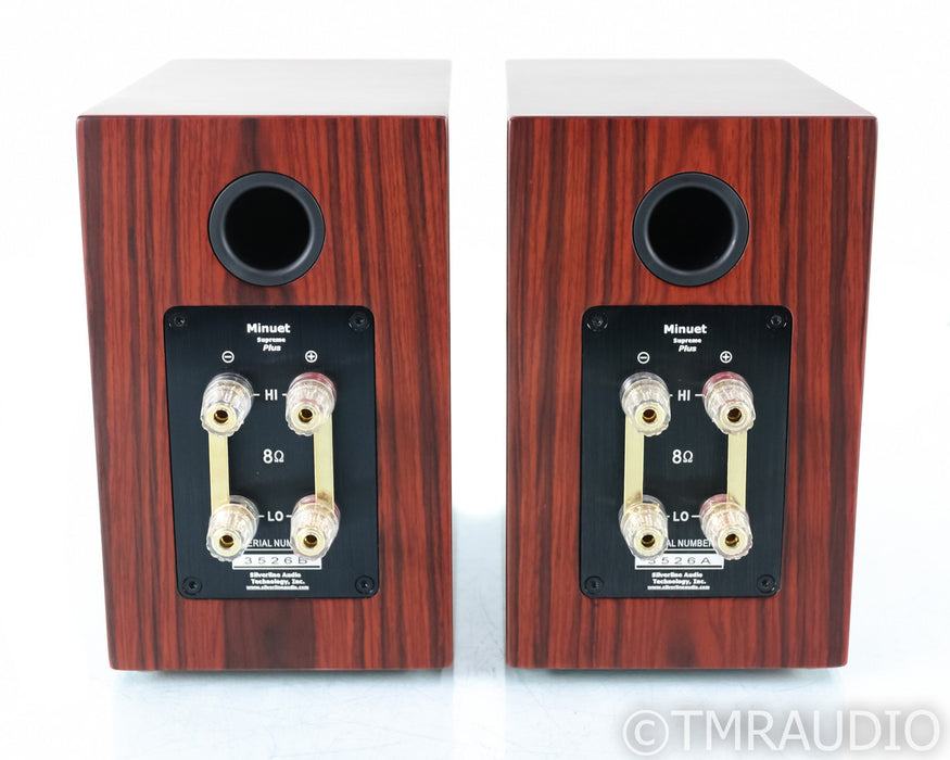 Silverline Minuet Supreme Plus Bookshelf Speakers; Real Rosewood Pair