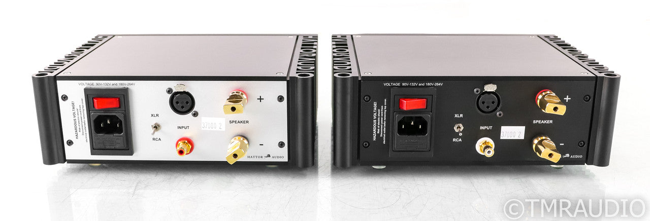 Hattor Audio NC500MP Mono Power Amplifier; Black & Silver Pair; NCore 500-MP