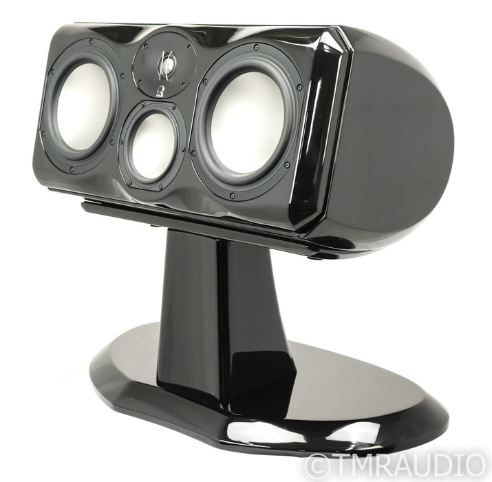 Revel Ultima Voice 2 Center Channel Speaker; Pedestal Stand; Gloss Black; Pedestal Stand; Gloss Black