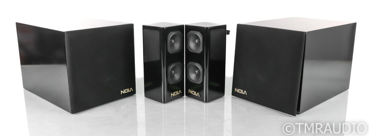 Nola Brio Quatro System; Accent Bookshelf w/ Subs; Black; SPA250