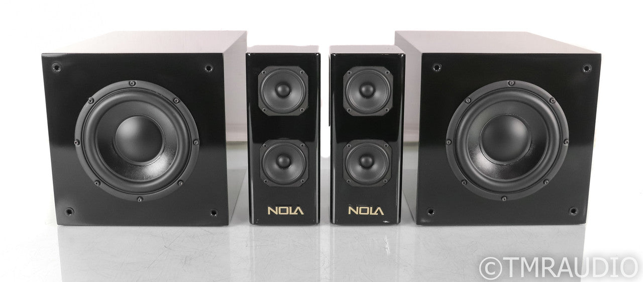 Nola Brio Quatro System; Accent Bookshelf w/ Subs; Black; SPA250