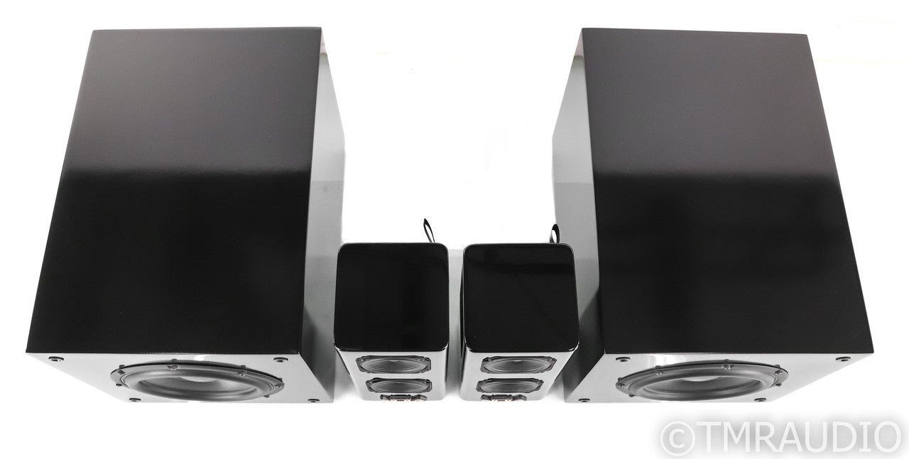 Nola Brio Quatro System; Accent Bookshelf w/ Subs; Black; SPA250