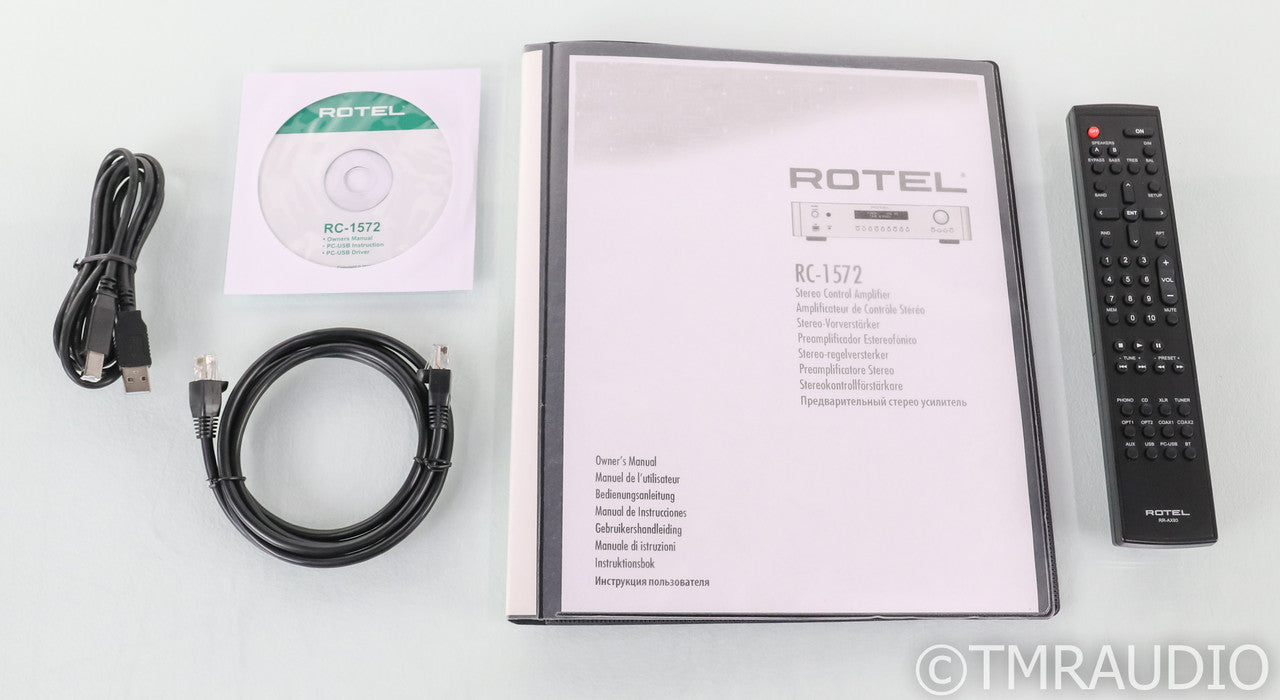 Rotel RC-1572 Stereo Preamplifier; RC1572; Black; Remote