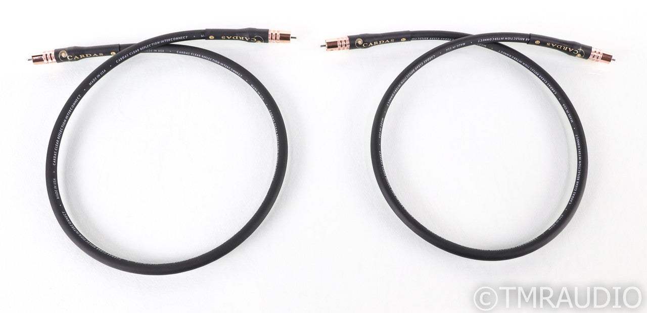 Cardas Clear Reflection RCA Cables; 1m Pair Interconnects (Open Box)