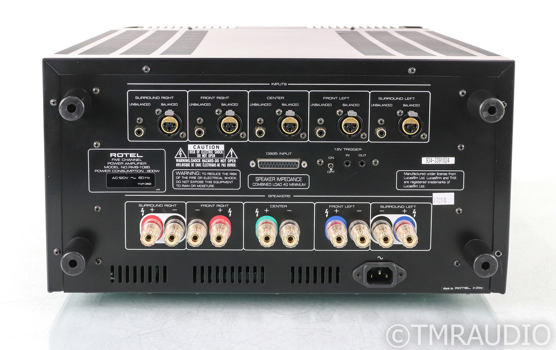 Rotel RMB-1095 5 Channel Power Amplifier; RMB1095; AS-IS (Untested)