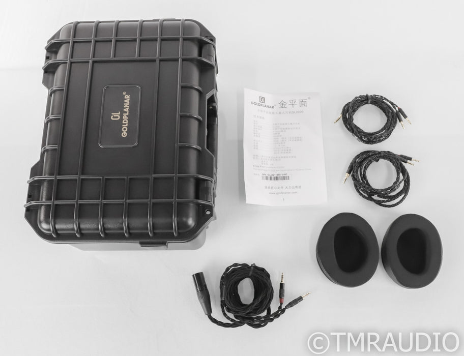 Gold Planar GL2000 Open Back Planar Magnetic Headphones; GL-2000