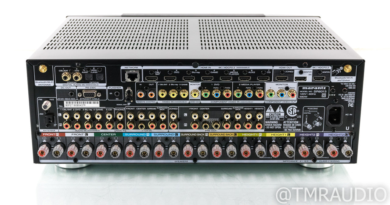 Marantz SR6013 9.2 Channel Home Theater Receiver; SR-6013; Remote; 4K UHD