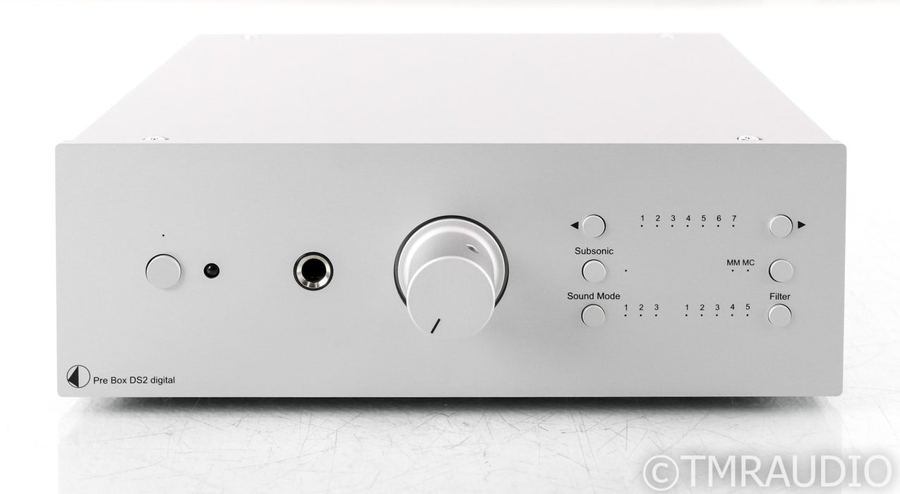 Pro-Ject Pre Box DS2 Digital DAC / Preamplifier; Bluetooth; USB; Phono; Silver