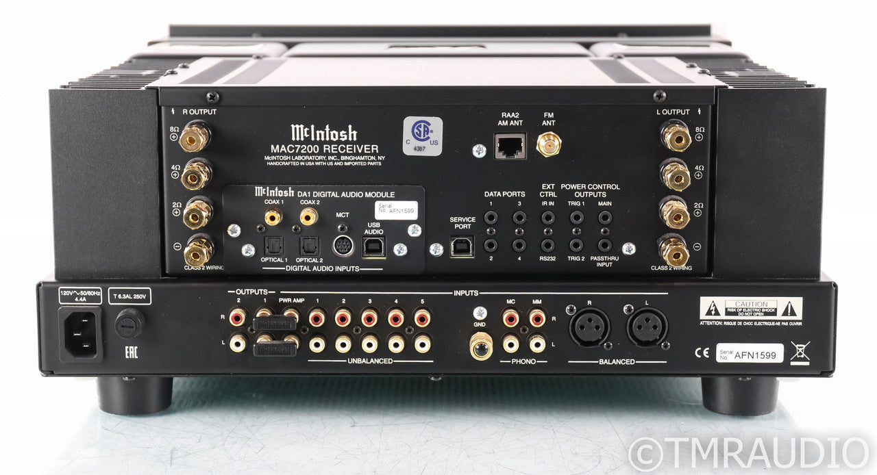 McIntosh MAC7200 Stereo Receiver; MAC-7200; Remote; MM / MC Phono; DAC