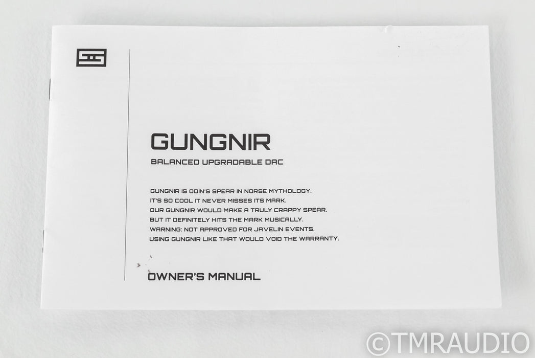 Schiit Audio Gungnir Multibit DAC; D/A Converter; Unison USB