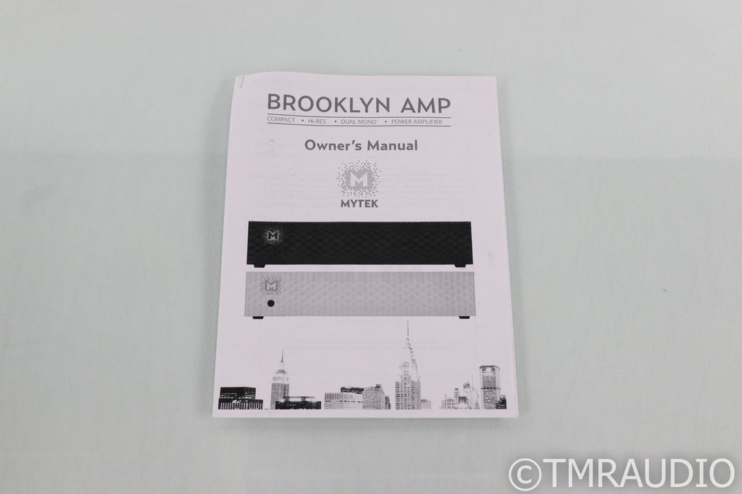 Mytek Brooklyn Amp Stereo Power Amplifier; Silver