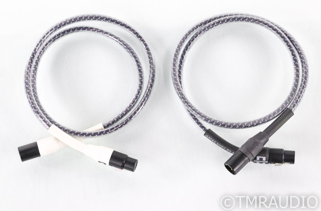 Analysis Plus Solo Crystal Oval XLR Cables; 1m Pair Balanced Interconnects