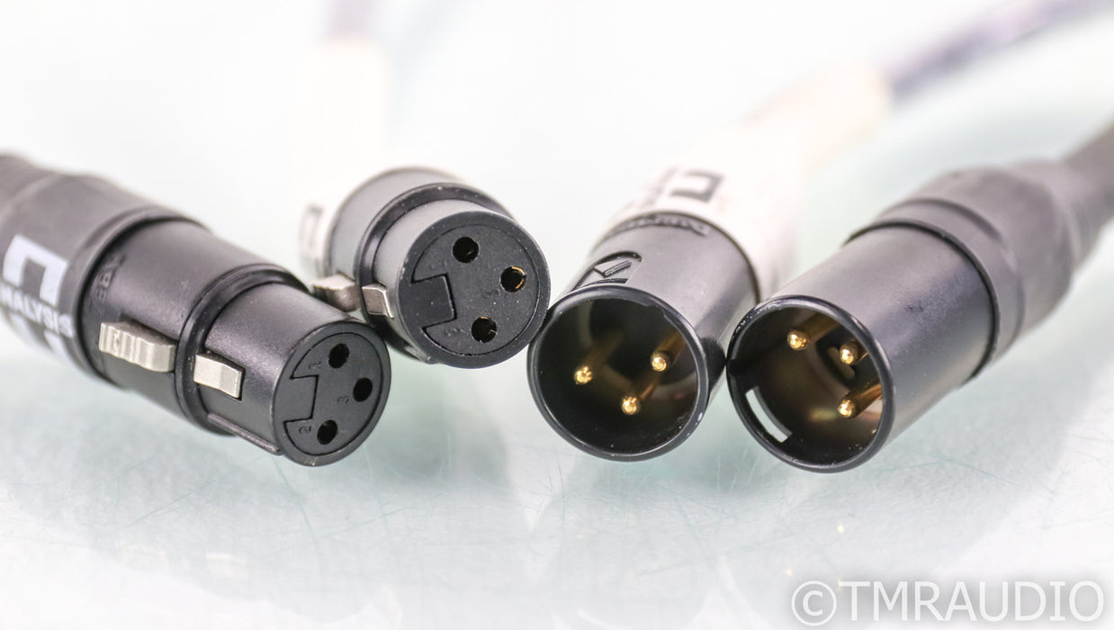 Analysis Plus Solo Crystal Oval XLR Cables; 1m Pair Balanced Interconnects