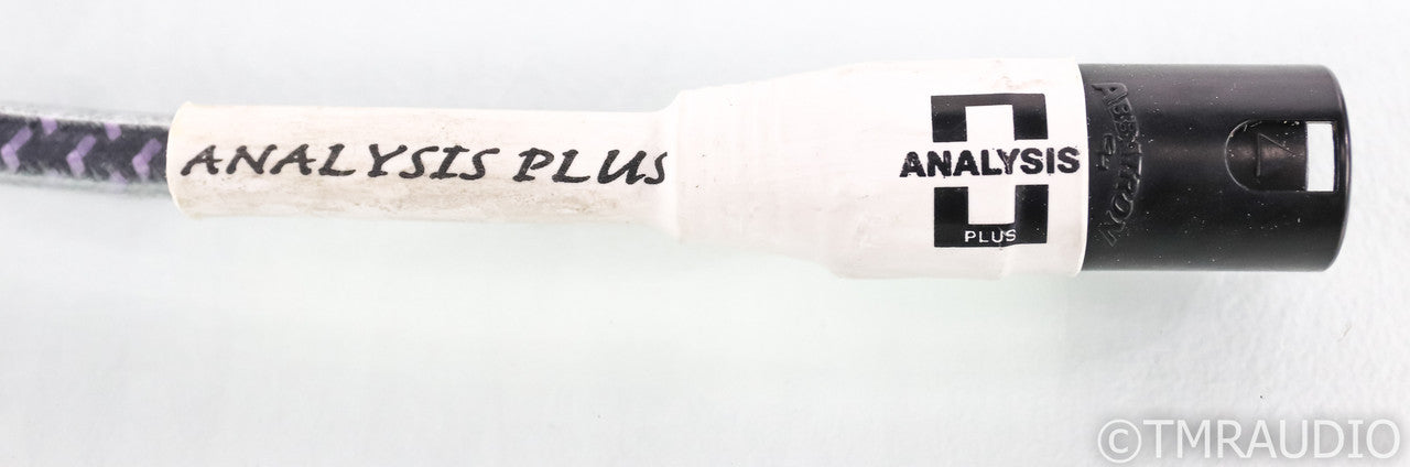 Analysis Plus Solo Crystal Oval XLR Cables; 1m Pair Balanced Interconnects