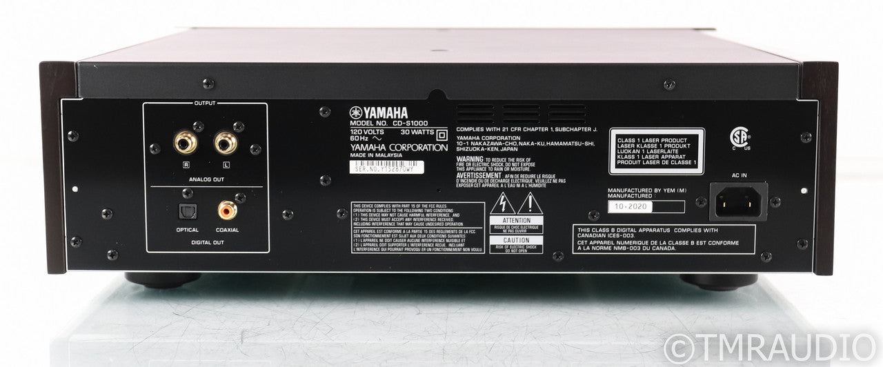 Yamaha CD-S1000 SACD Player; CDS1000; Black; Remote
