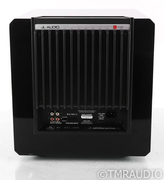 JL Audio E-Sub e110 10" Powered Subwoofer; E-110; Gloss Black