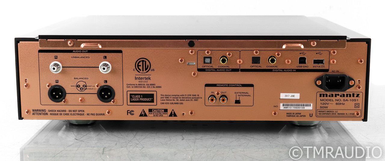 Marantz SA-10 CD / SACD Player; SA10; DAC; Black; Remote