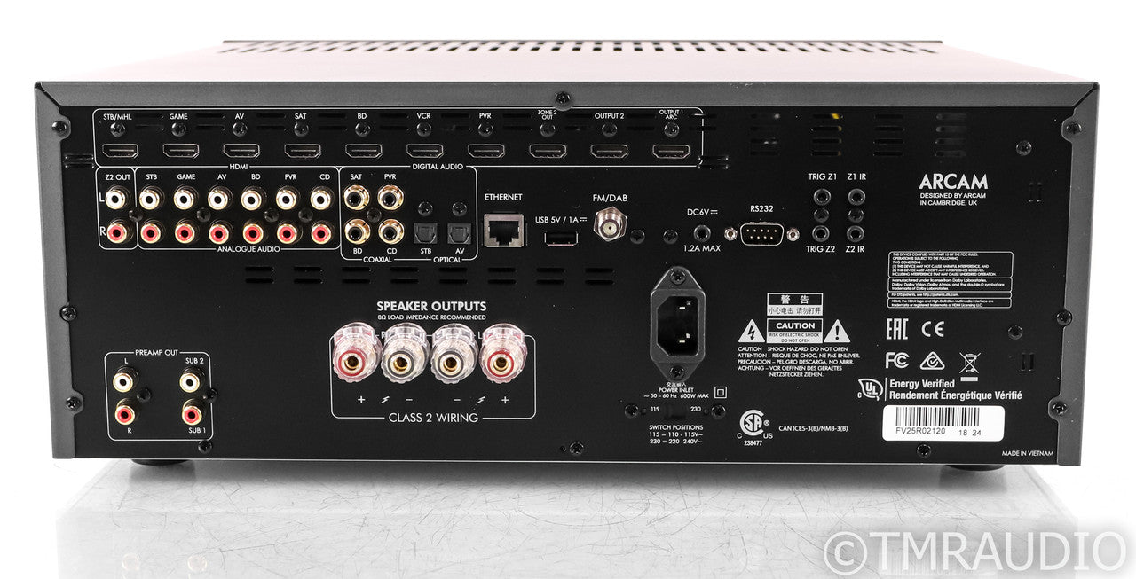 Arcam FMJ SR250 Stereo Receiver; SR-250; Black; Remote