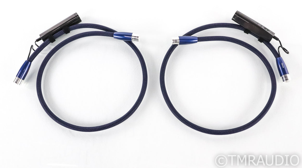 AudioQuest Water XLR Cables; 1m Pair Balanced Interconnects; 72v DBS (Open Box)