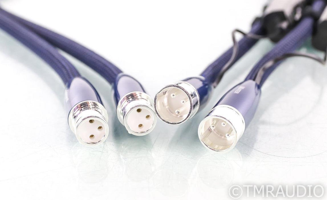 AudioQuest Water XLR Cables; 1m Pair Balanced Interconnects; 72v DBS (Open Box)