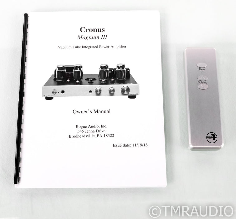 Rogue Audio Cronus Magnum III Stereo Tube Integrated Amplifier; MM / MC Phono