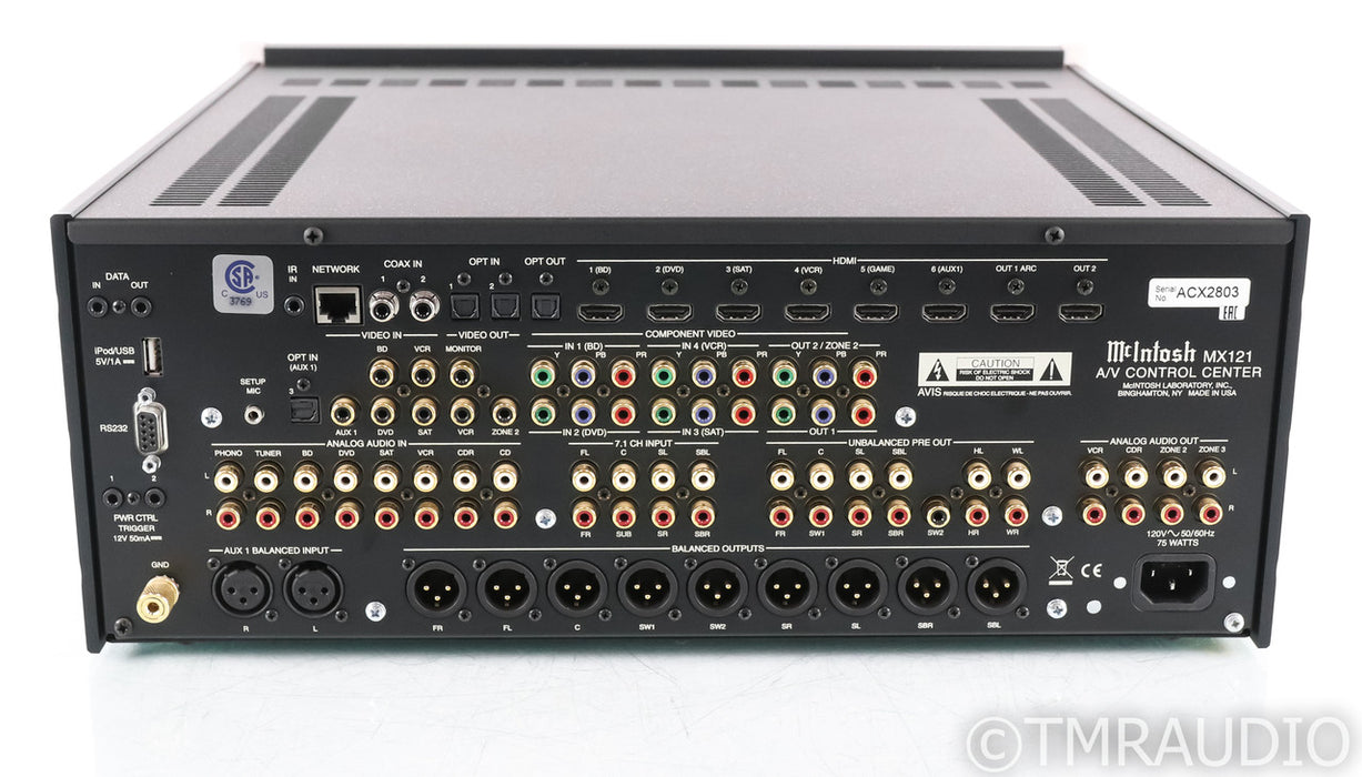 McIntosh MX121 7.2 Channel Home Theater Processor; MX-121; Remote; MX-121; Remote