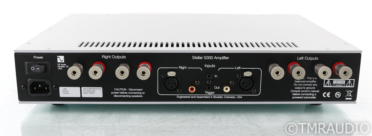 PS Audio Stellar S300 Stereo Power Amplifier; S-300; Silver (Used)