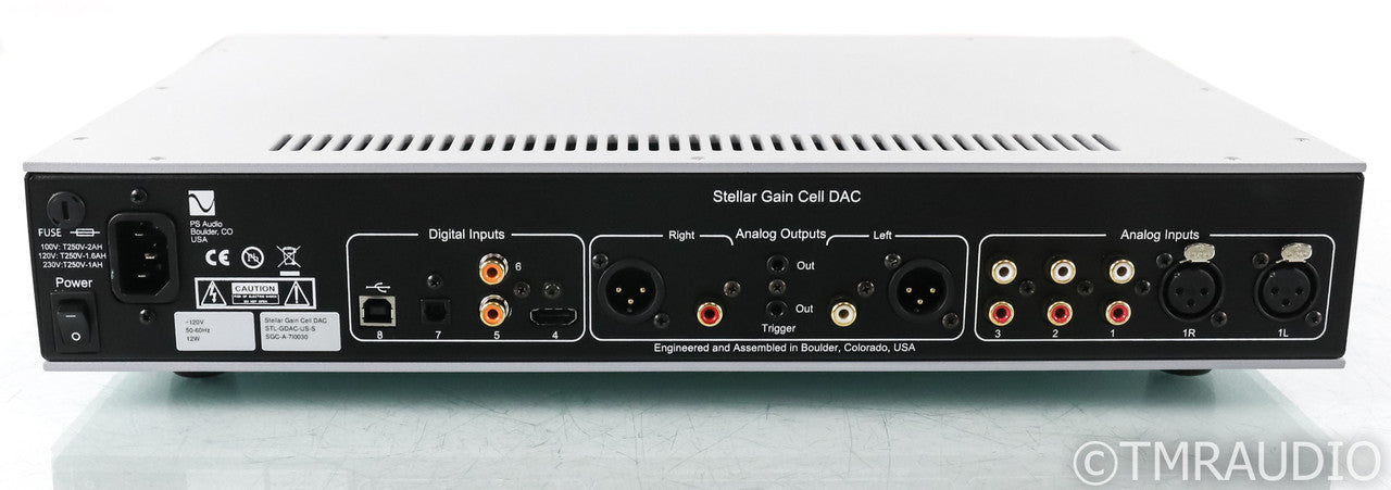PS Audio Stellar Gain Cell DAC; D/A Converter; Silver; Remote (Used) (1/3)