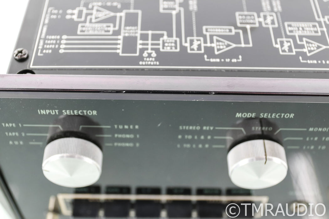 McIntosh C26 Vintage Stereo Preamplifier; C-26; MM Phono; Walnut Cabinet