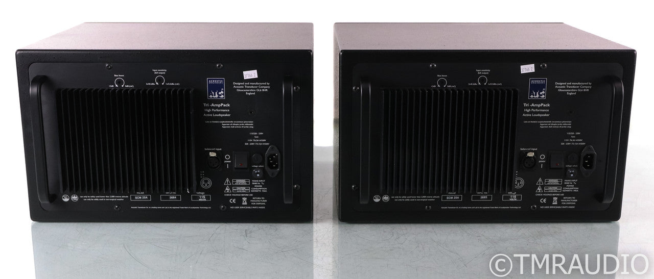 ATC SCM25A Pro Powered Monitor Speakers; Black Pair; SMC-25A