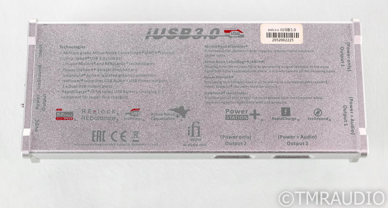 iFi Audio Micro iUSB3.0 USB Power Supply / Reclocker; Silver