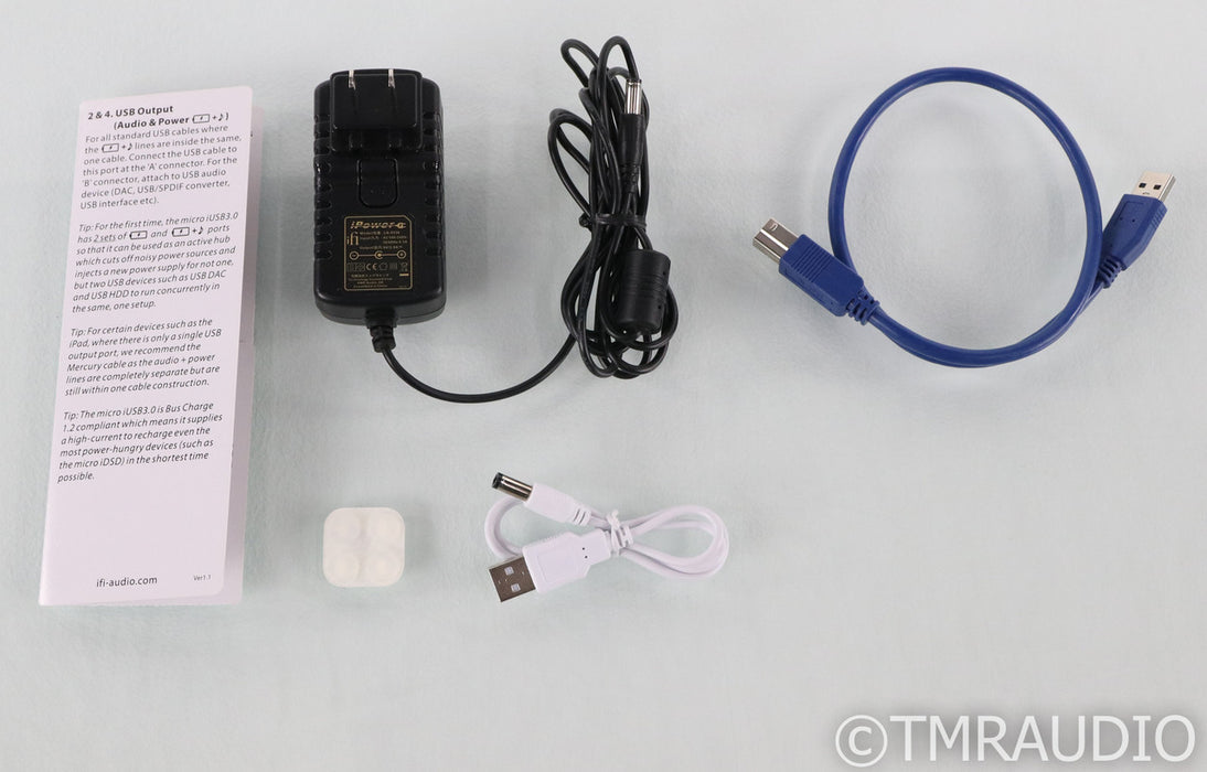 iFi Audio Micro iUSB3.0 USB Power Supply / Reclocker; Silver