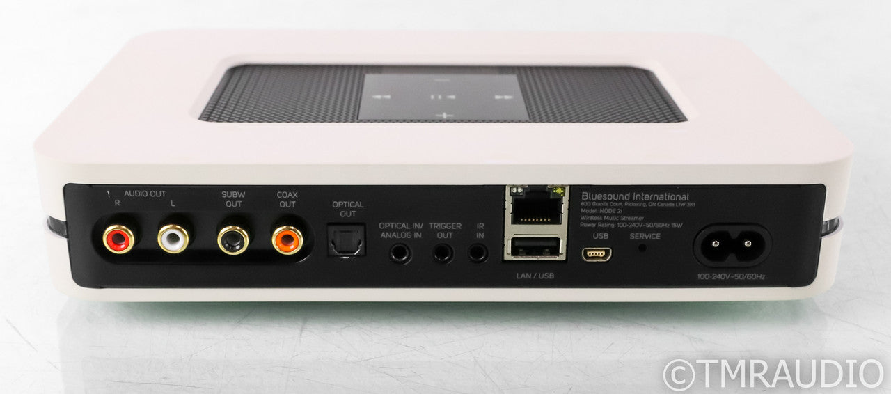 Bluesound Node 2i Wireless Network Streamer; 2-i; Bluetooth; White