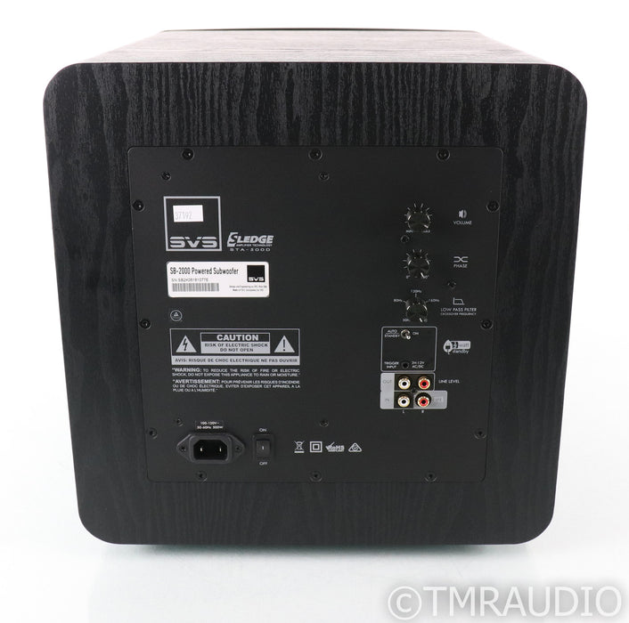 SVS SB-2000 12" Powered Subwoofer; SB2000; Black Ash